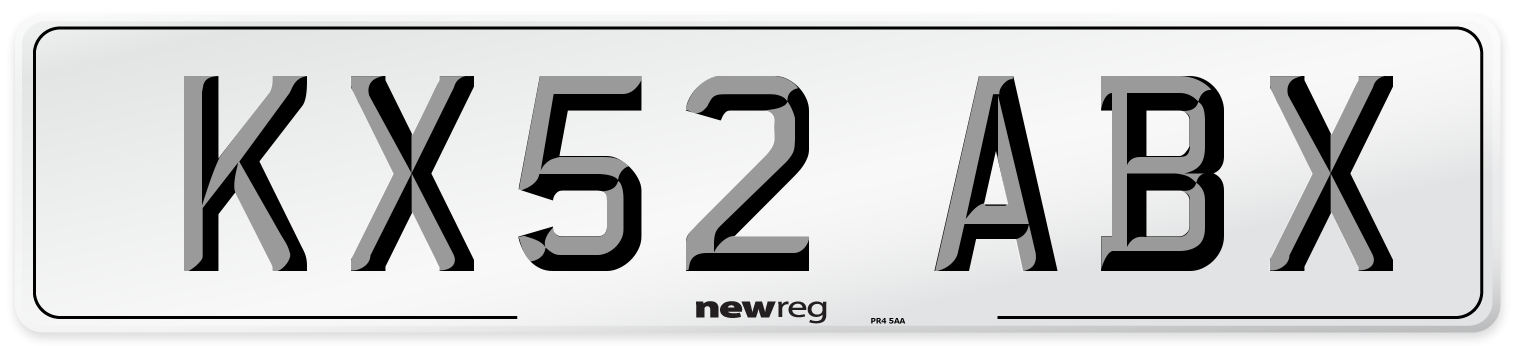 KX52 ABX Number Plate from New Reg